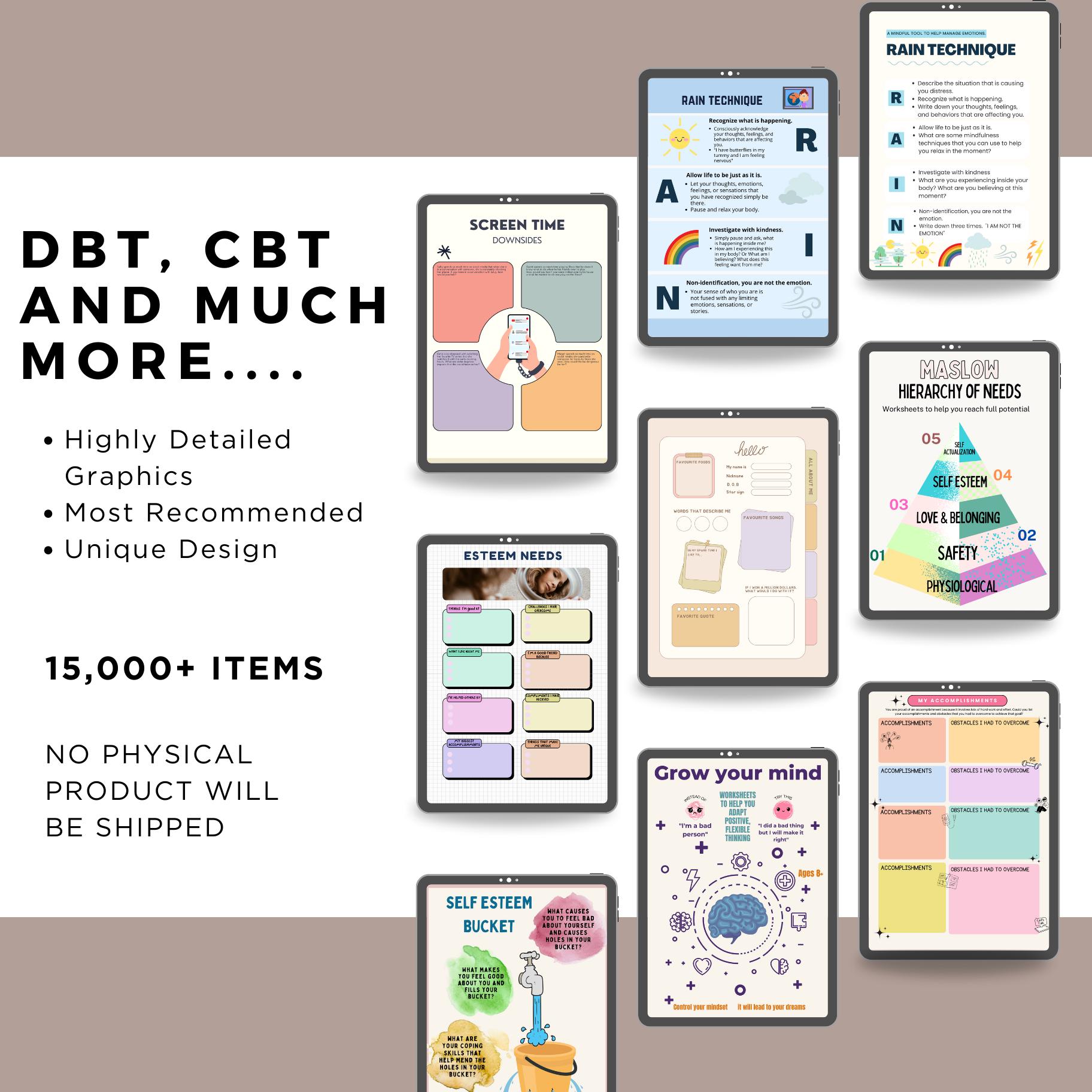 Dbt Scripts Therapy Bundle, Psychology Worksheets, Internal Family Systems, DBT ...