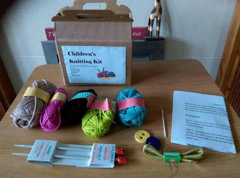 Children's Knitting Kit. How to Knit Kit for Beginners Etsy UK