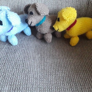 Hand knitted toy Puppy Dog