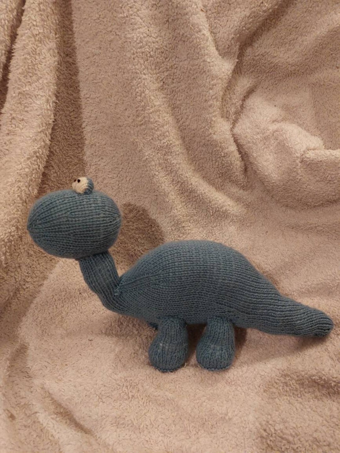 Hand Knitted Toy Brontosaurus Dinosaur, Can Be Personalised - Etsy