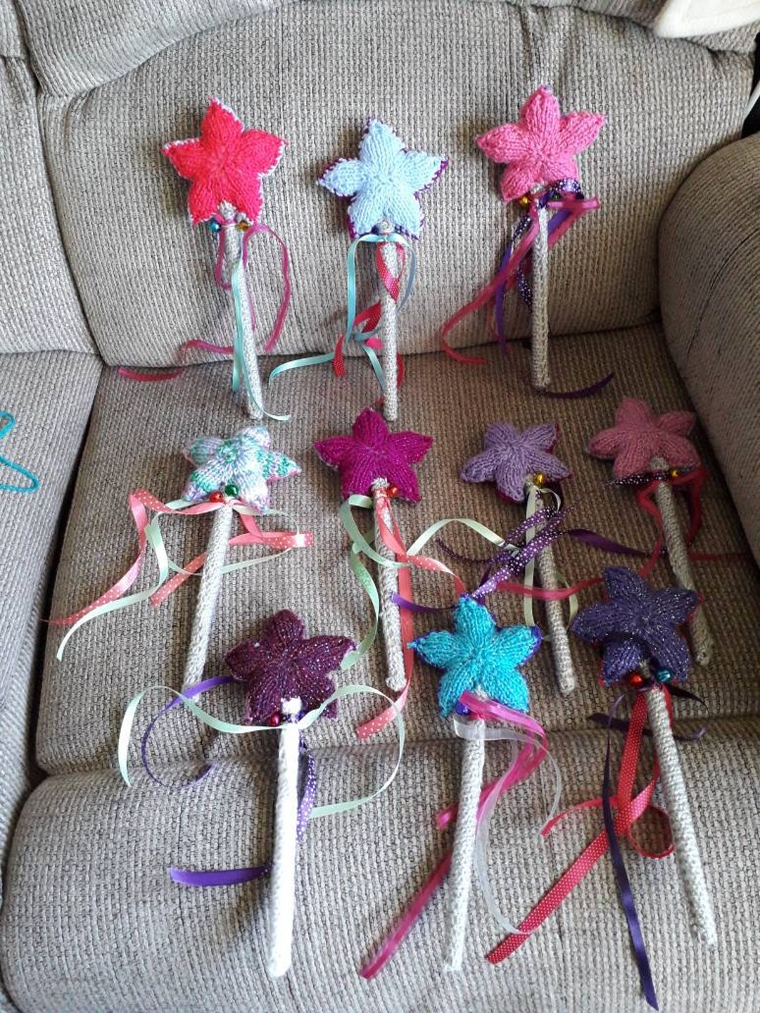 Hand Knitted Fairy Princess Wands - Etsy