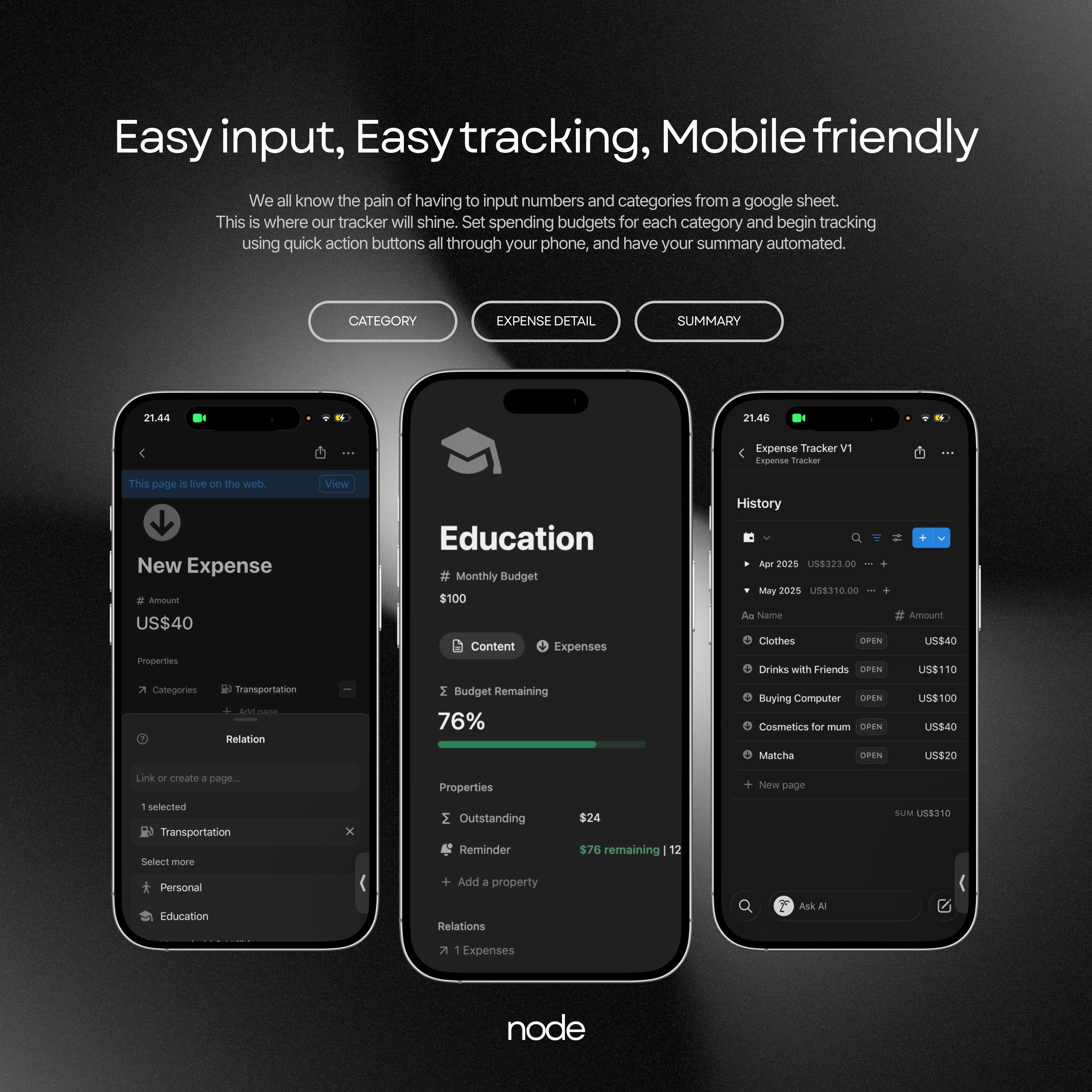 2026 Simple Notion Expense Tracker Budget Planner Template Personal ...