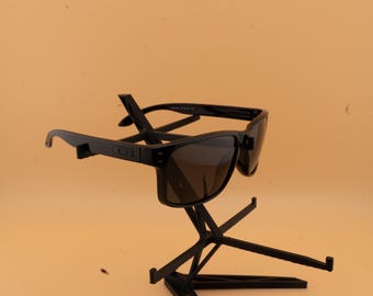 Gafas de sol deportivas negras mate