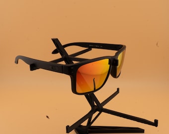 Gafas de sol deportivas negro mate/ámbar