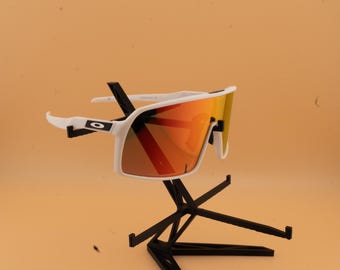 Sport-Sonnenbrille Weiß / Bernstein