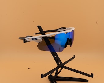 Sports Sunglasses White & Black / Blue