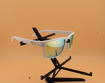Sport-Sonnenbrille Weiß/Gold