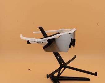 Sports Sunglasses White & Chrome Lens