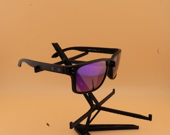 Sports Sunglasses Matte Black / Purple Lens