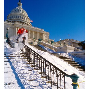 Mikey Leblanc; Campidoglio degli Stati Uniti. 12x16, 18x24 Snowboard, stampa fotografica artistica