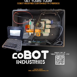 Raspberry Pi 5 Cyber Deck | 8GB RAM, 128GB Storage, Touchscreen Field Terminal