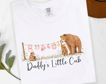 New Dad Gift Shirt, Daddy’s Little Cub Tee, Girl Dad Shirt, First Father’s Day Gift, Dad Announcement Shirt, Cute Dad shirt,Papa Shirt