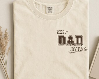 Best Dad By Par Golf Shirt, Comfort Colors Golf Tee, Retro Golf Dad Shirt, Golf Lovers Shirt, Fathers Day Gift for Dad