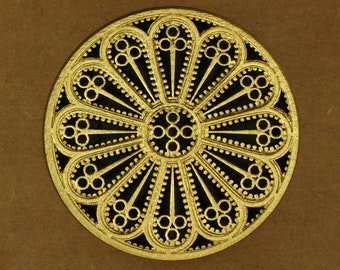Harpsichord Rose: Laser Cut Parchment Rosette for Early Music Instruments