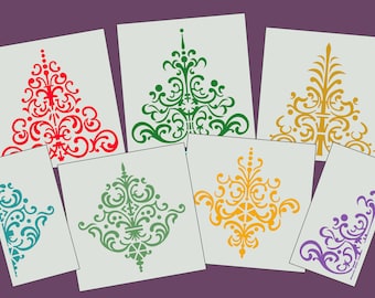 Ornate  Stencil, design files, Arabesque pattern, Cricut download, laser template files, digital, vector, ai, dwg, dfx, cdr, svg