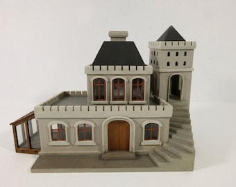 1:48 miniature castle, quarter scale dollhouse, ready made fantasy castle, mini French chateau, SarahBeareStudio