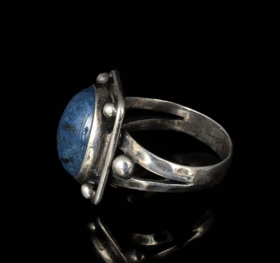 antique Arts and Crafts silver and sodalite Ring … - image 7