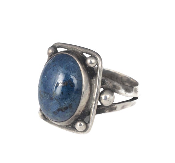 antique Arts and Crafts silver and sodalite Ring … - image 1