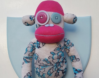 Sock Monkey - Flowery