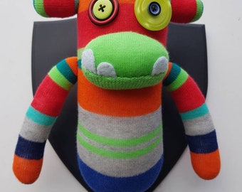 Undershot Sock Monkey Wall Art