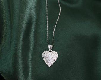 Ciondolo Cuore Vinani In Argento Sterling 925 Con Catenina – Gioiello Ipoallergenico, Made In Italy, Altezza 16 Mm, Larghezza 14 Mm, Regalo Di Qualità - 2