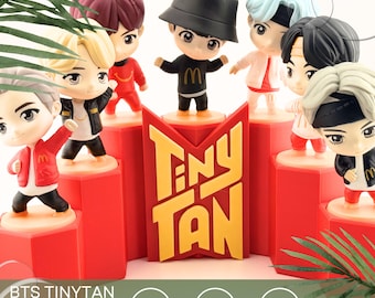 TinyTAN Display Stand ENCORE Edition-BTS TinyTAN Figure Holder Shelf –K-Pop Collectible Display Organizer– Display Base Figures NOT Included