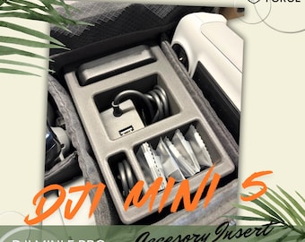 DJI Mini 5 Pro Organizer – Einsatz für DJI Mini 5 Pro – Aufbewahrungsfach für Akku und Zubehör – Reiseaufbewahrung