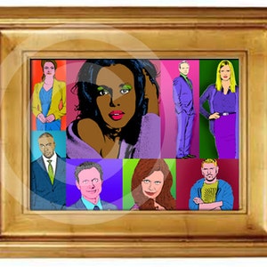 SCANDALO Pop Art Poster Download digitale stile Andy Warhol e carte Bingo BONUS