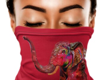 Red Candy Elephant Red Neck Gaiter