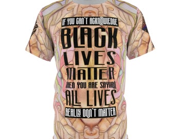 Unisex Acknowledge Black Lives Matter Performance T-shirt light