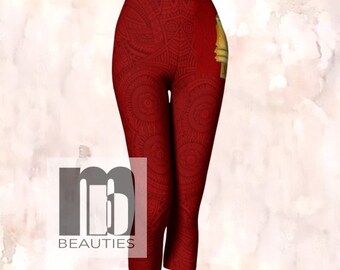 The Black Panther Dora Milaje Capri Leggings