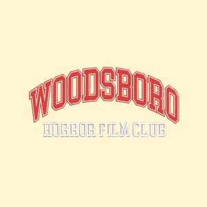 Woodsboro Horror Film Club Gestickter Aufnäher, Screme Film Fan Geschenk, Rot Varsity Style Aufnäher zum Aufbügeln
