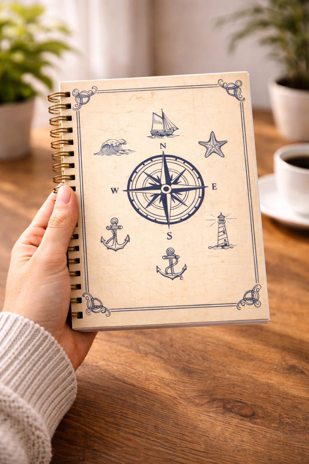 Spiral Notebook, Aesthetic Notebook, Lined Journal for Writing, Cute ...
