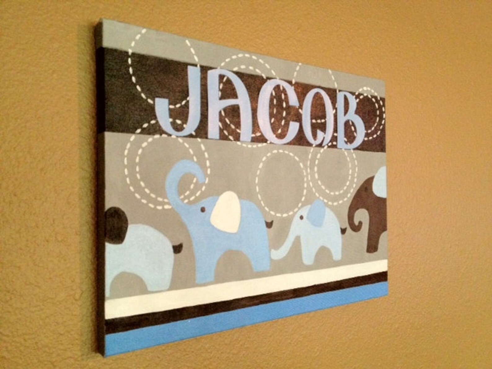 Custom Painted Baby Name Canvas. Match Any Baby's Room Etsy