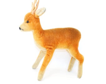 Vintage Steiff Large Roebuck Deer Buck Stag Mohair Soft Toy Plush