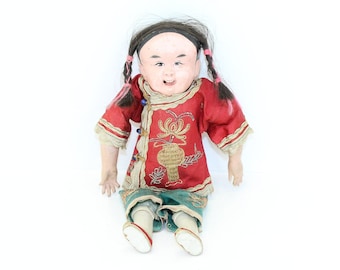 ヴィンテージ中国張り子人形 - Etsy 日本