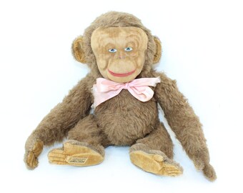 Vintage 1950s Merrythought Monkey Gran 