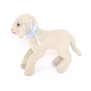 Vintage early Steiff lamb sheep old Lamby mohair soft toy