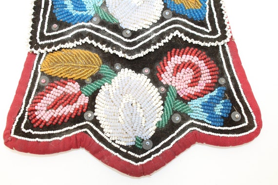 Antique Iroquois Native American Indian beadwork … - image 3