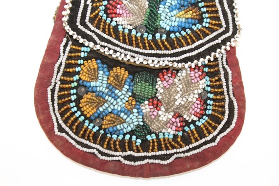 Antique Iroquois Native American Indian beadwork … - image 3