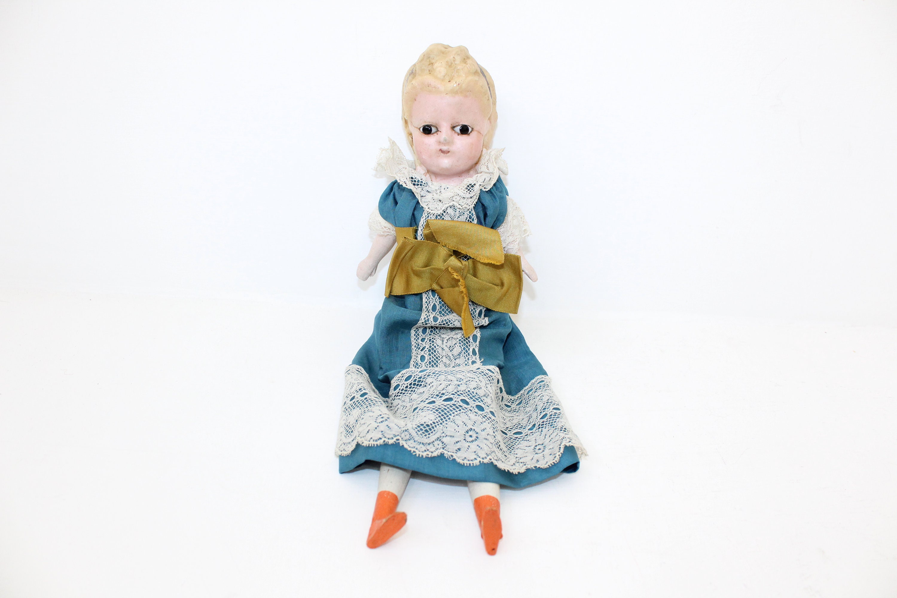 Antique papier outlet mache dolls