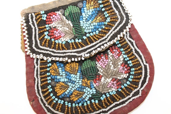 Antique Iroquois Native American Indian beadwork … - image 7