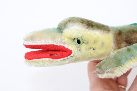 Steiff - シュタイフ★Hand-Crocodile Gaty★クロコダイルのハンドパペット Vintage STEIFF Gaty Crocodile Hand Puppet ~ 1956-58 – Once