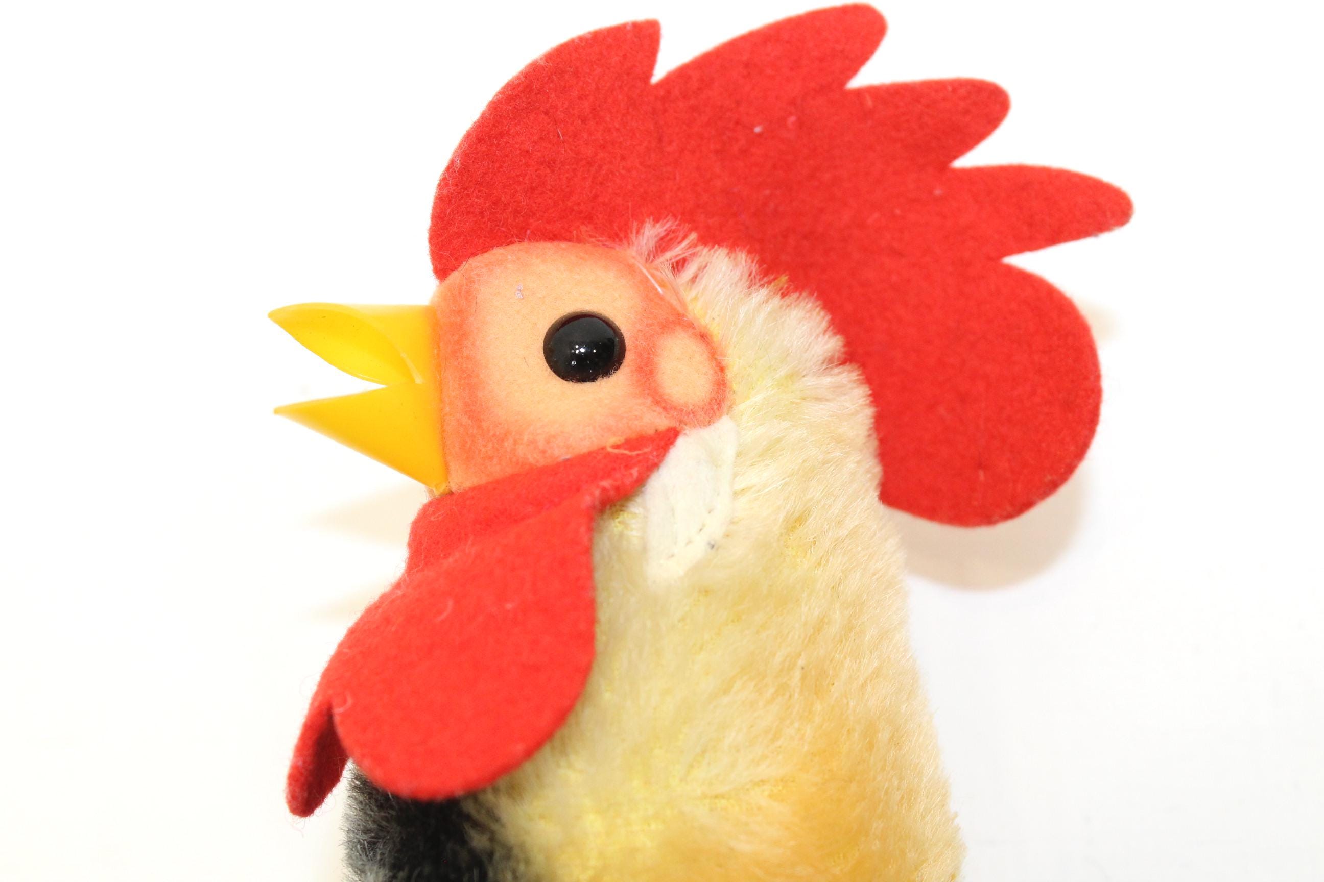 Vintage Steiff Rooster Cockerel Hand Puppet Mohair Bird Chicken