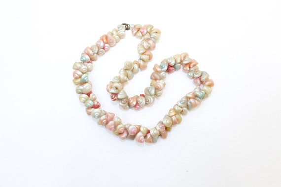 Vintage 1930s Trochus shell chocker necklace paste