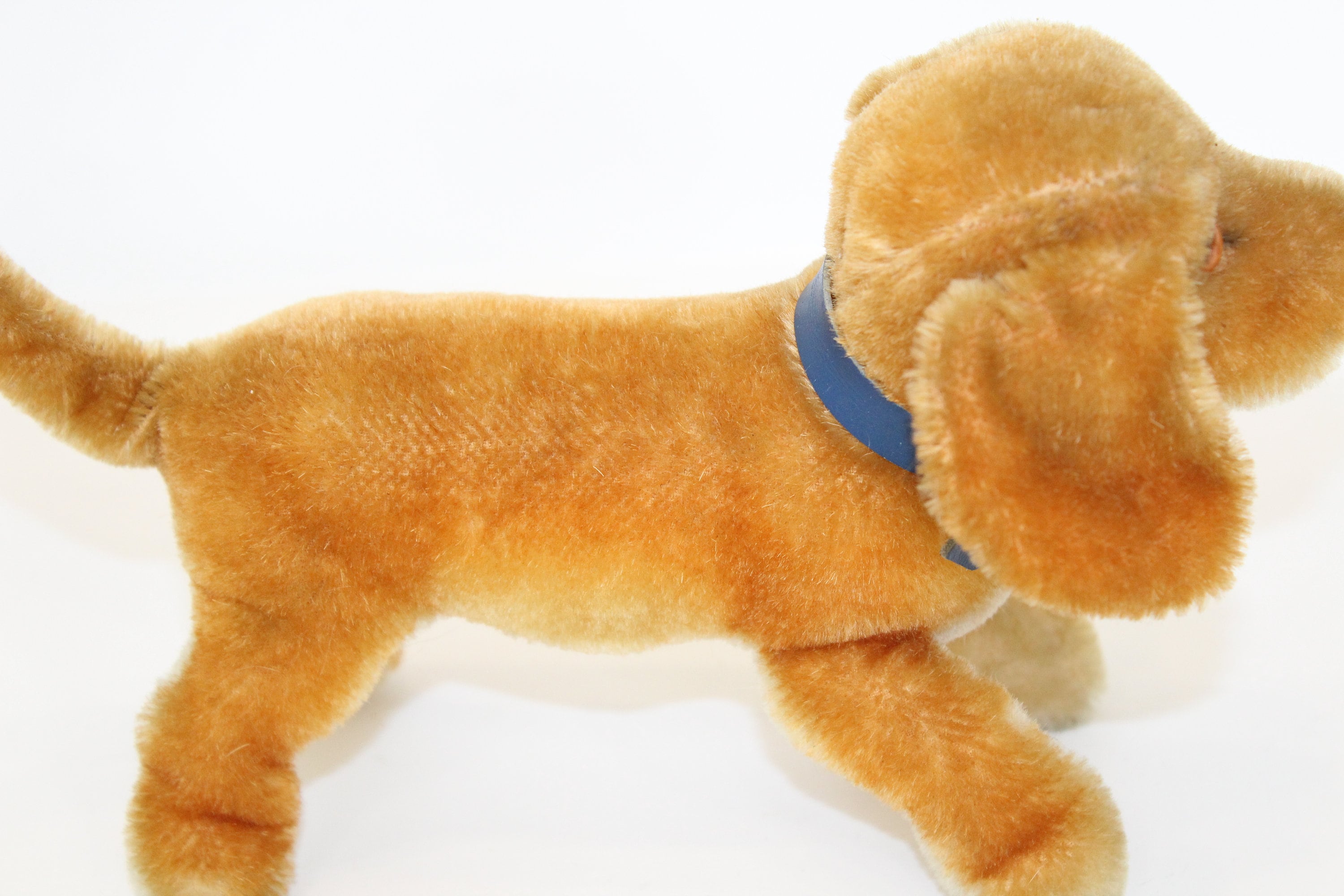 Vintage Steiff Dachshund Dog Puppy Bazi Mohair Soft Toy