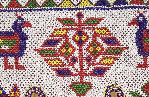 Good Luck Charmer Handmade Indian Beaded Embroidered  Door Wall Hanging  Toran 