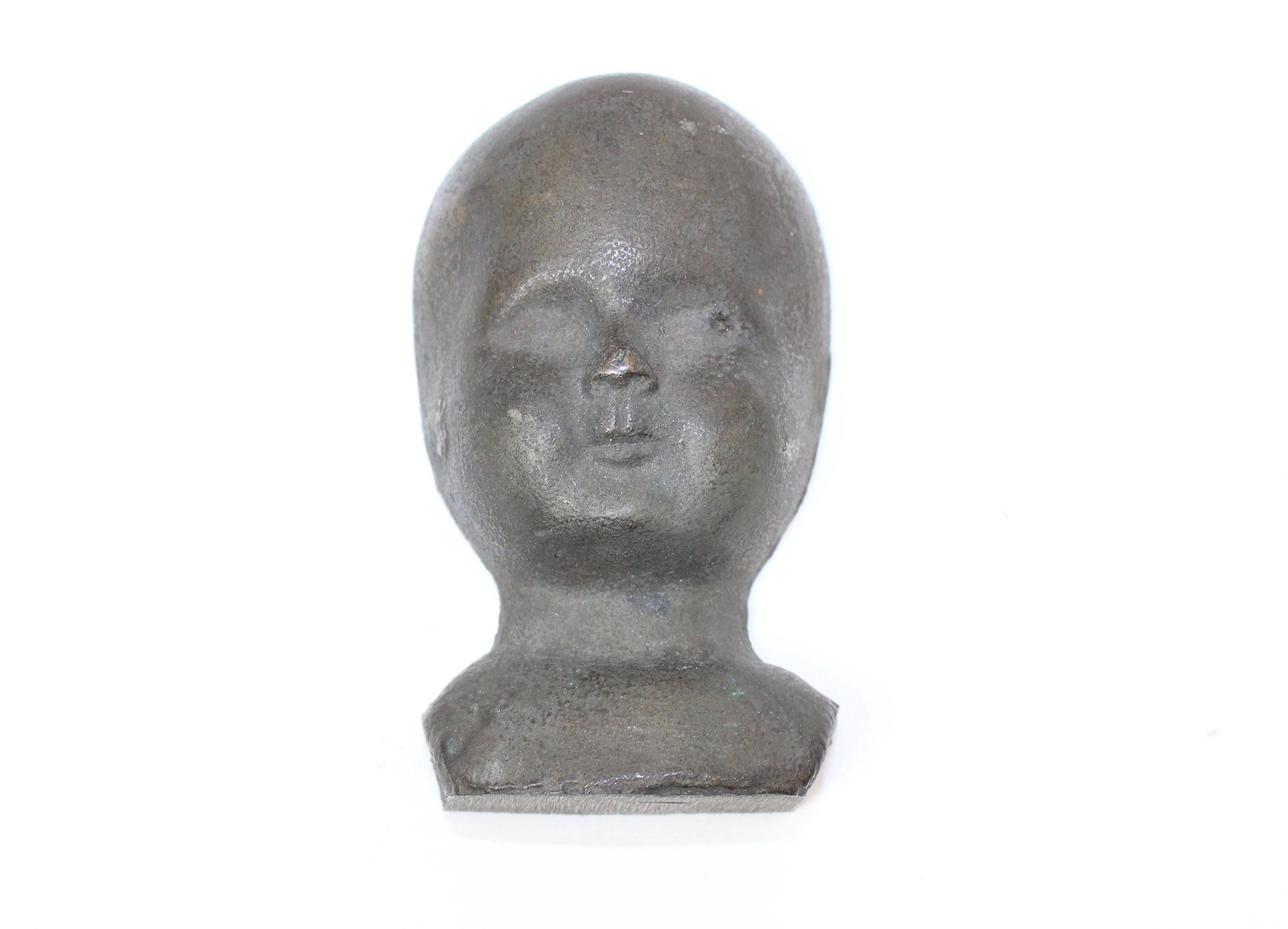 Antique Rare Bronze Baby Doll Head Face Mold Circa 1900s Etsy