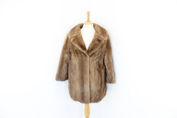 Vintage Real Mink Fur Dark Honey Blonde Light Brown Short Coat Australia Vintage Real Mink Fur Dark Honey Blonde, Is My Fur Coat Worth Anything