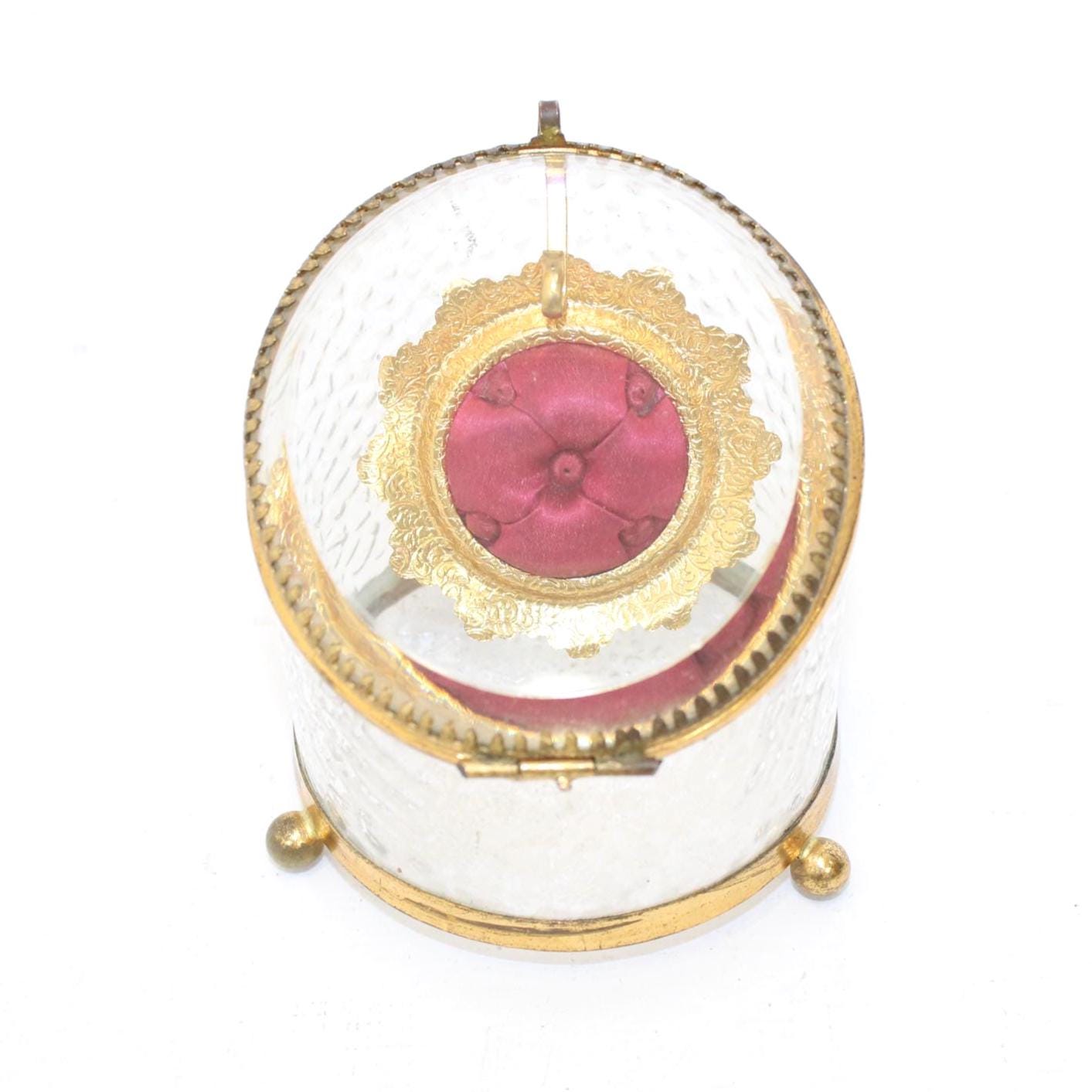 Présentoir Montre De Poche En Bronze - Coffret à Bijoux Antique - Occasion